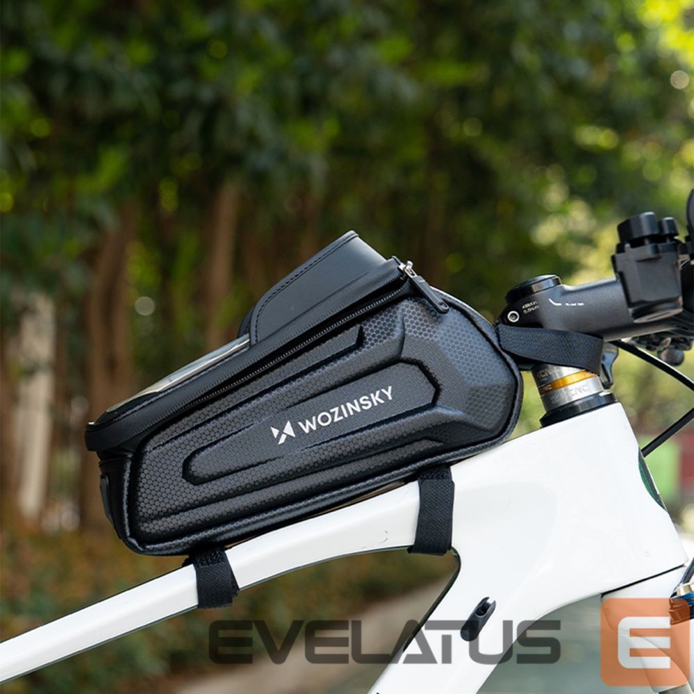 Bicycle accessory Wozinsky Wozinsky bicycle bag for the frame, armored, with a phone pocket, 1.7 l - black