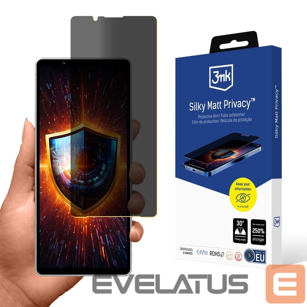 Other goods 3MK 3mk Silky Matt Privacy Privacy Screen Protector for Sony Xperia 5 V