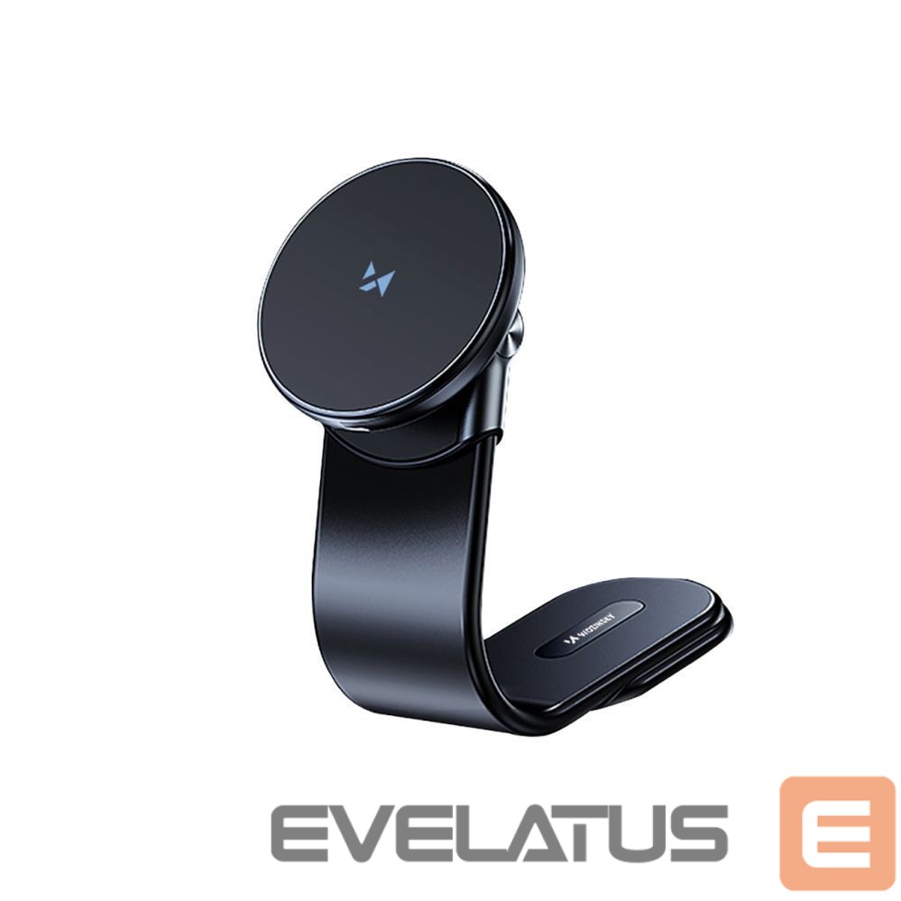 Auto holder Wozinsky Wozinsky WCZ2Y2S Magnetic Car Holder with 15W MagSafe Inductive Charger for Car Cockpit - Black