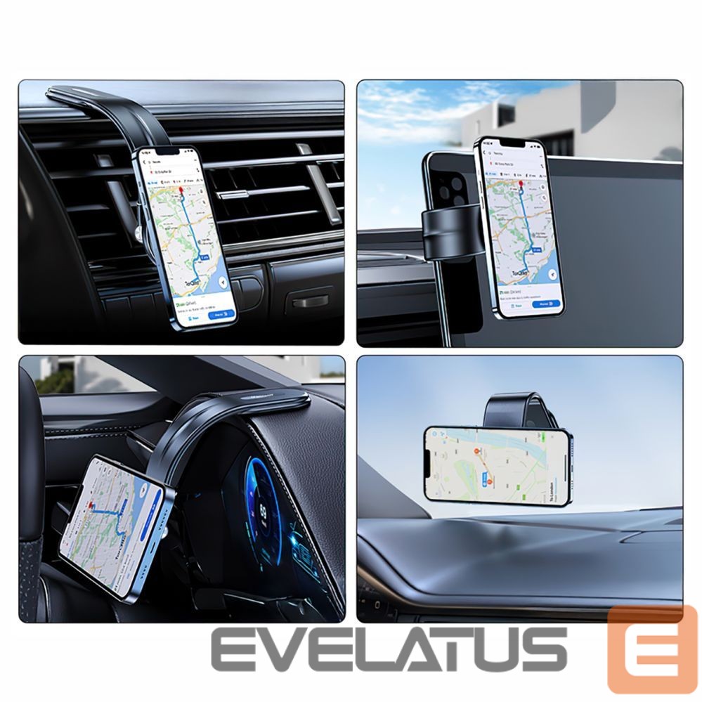 Auto holder Wozinsky Wozinsky WCZ2Y2S Magnetic Car Holder with 15W MagSafe Inductive Charger for Car Cockpit - Black