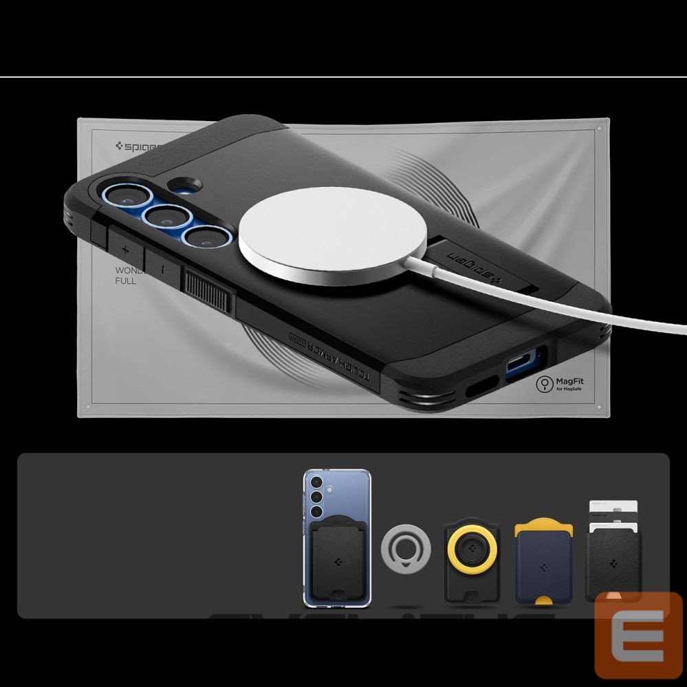 Other goods Spigen Spigen Tough Armor MagSafe case for Samsung Galaxy S25 - black