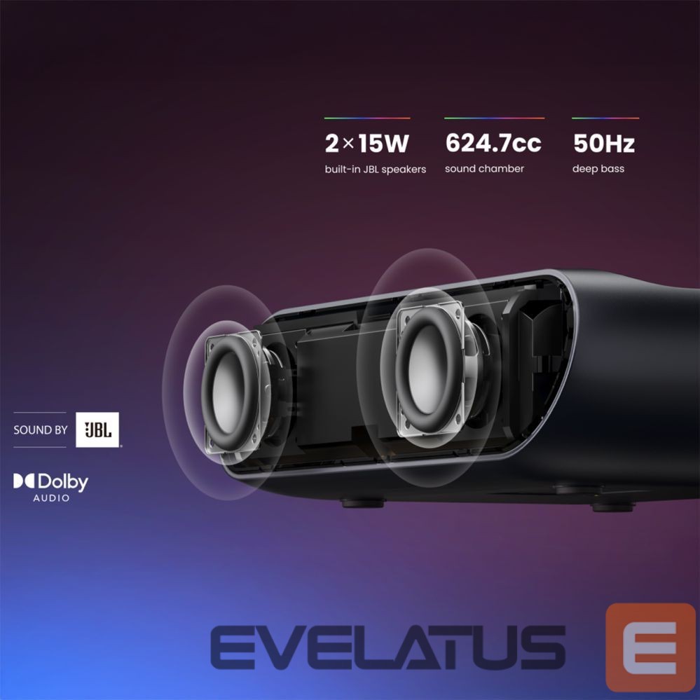 Projector Yaber Yaber K300s Multimedia Laser RGB FullHD 1080p Projector with JBL Speakers - Black