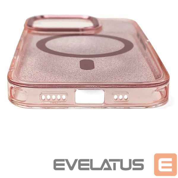 Back panel cover Hurtel Glitter Case with MagSafe for Samsung Galaxy A26 5G - Pink