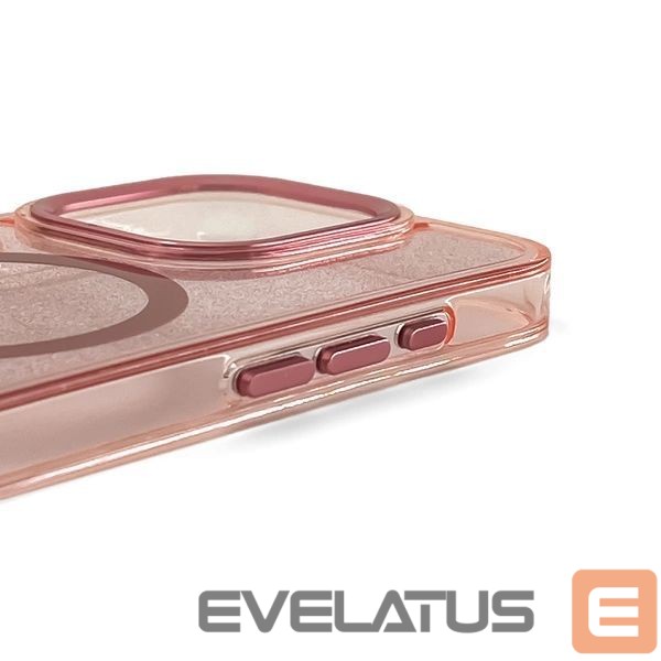 Back panel cover Hurtel Glitter Case with MagSafe for Samsung Galaxy A36 5G - Pink