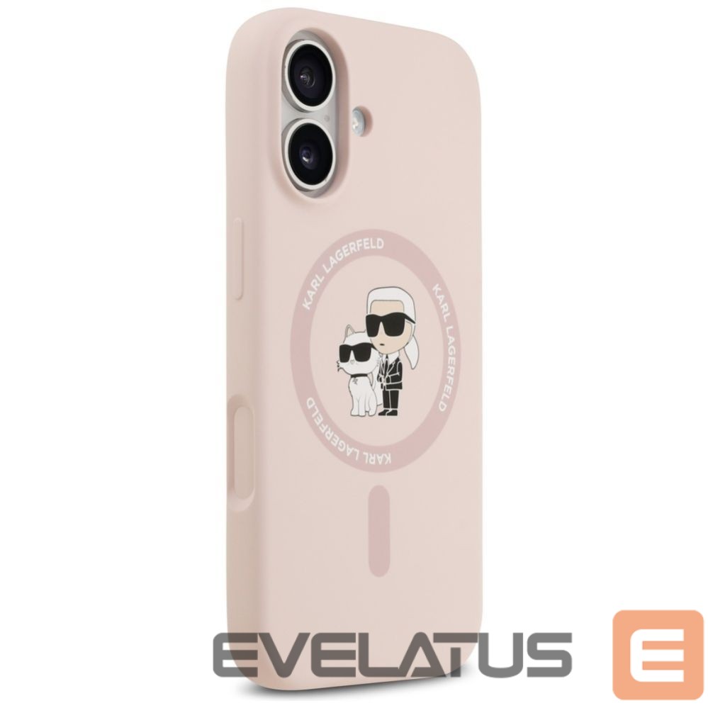 Other goods Karl Lagerfeld Karl Lagerfeld Silicone Karl&Choupette Ring MagSafe Case for iPhone 17 - Pink