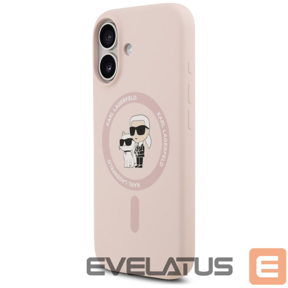 Other goods Karl Lagerfeld Karl Lagerfeld Silicone Karl&Choupette Ring MagSafe Case for iPhone 17 - Pink