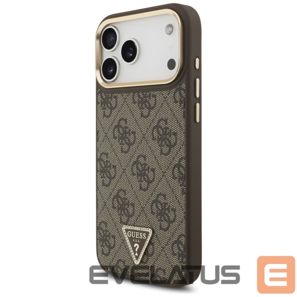 Other goods Guess Guess 4G Triangle Logo MagSafe Case for iPhone 17 Pro Max - Brown & Gold