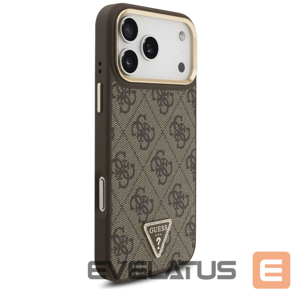 Other goods Guess Guess 4G Triangle Logo MagSafe Case for iPhone 17 Pro Max - Brown & Gold