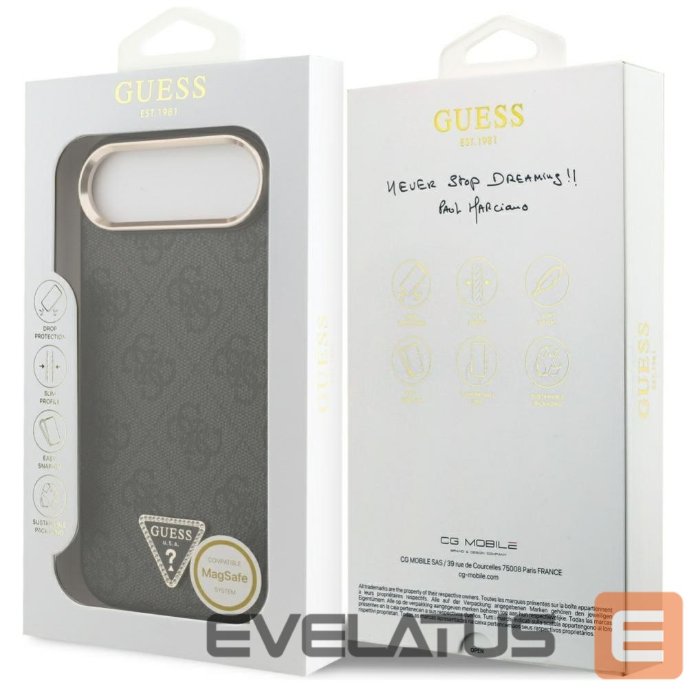 Other goods Guess Guess 4G Triangle Logo MagSafe case for iPhone Air - black and gold