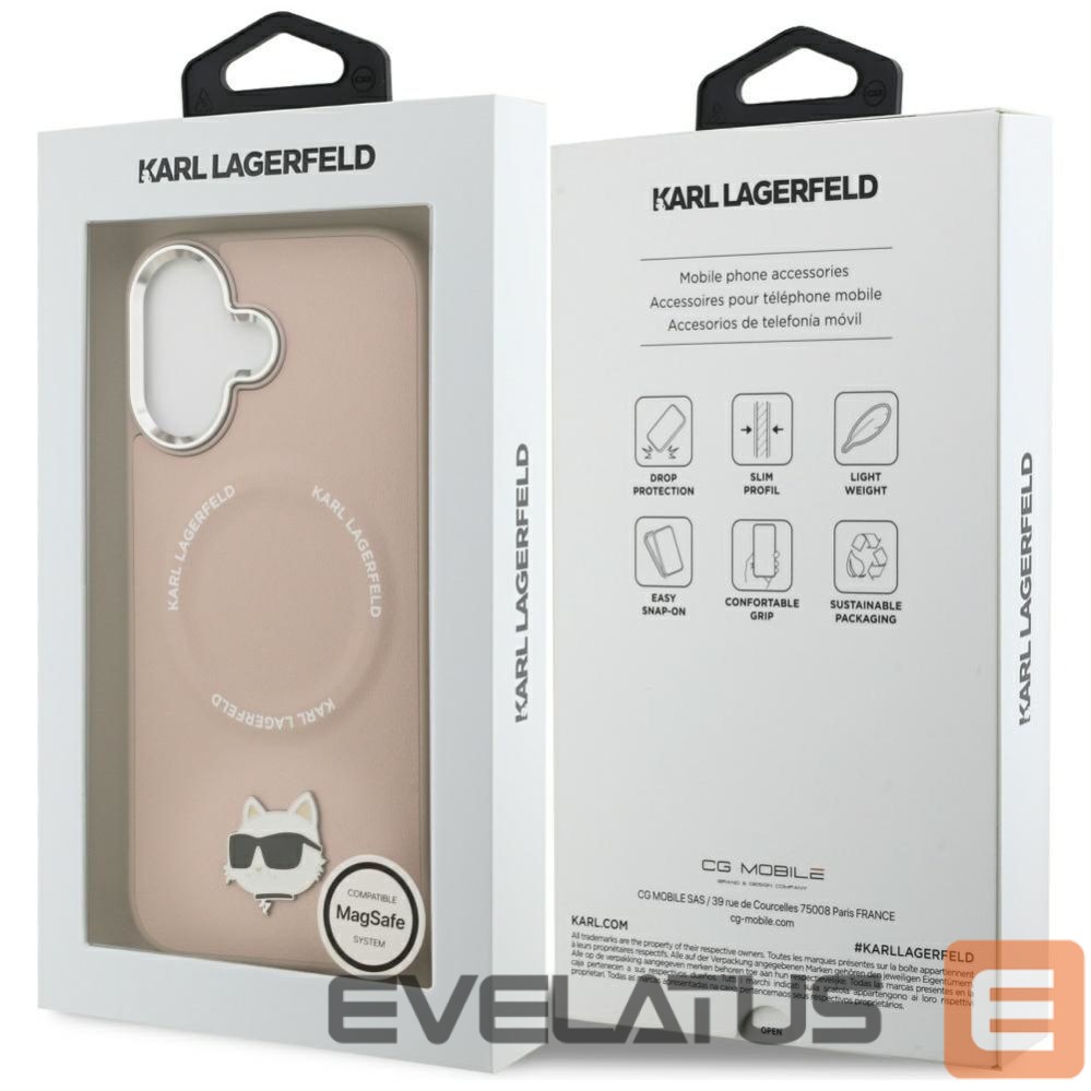 Other goods Karl Lagerfeld Karl Lagerfeld Choupette Pin MagSafe Case for iPhone 17 - Pink