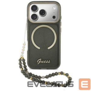 Other goods Guess  Guess IML Glitters Script Strap MagSafe Case for iPhone 17 Pro - Black 
