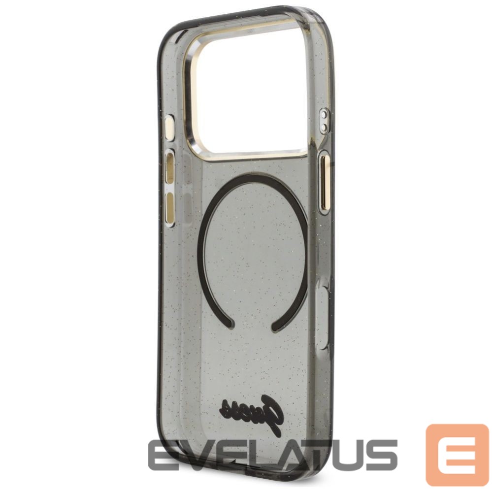 Other goods Guess Guess IML Glitters Script Strap MagSafe Case for iPhone 17 Pro - Black