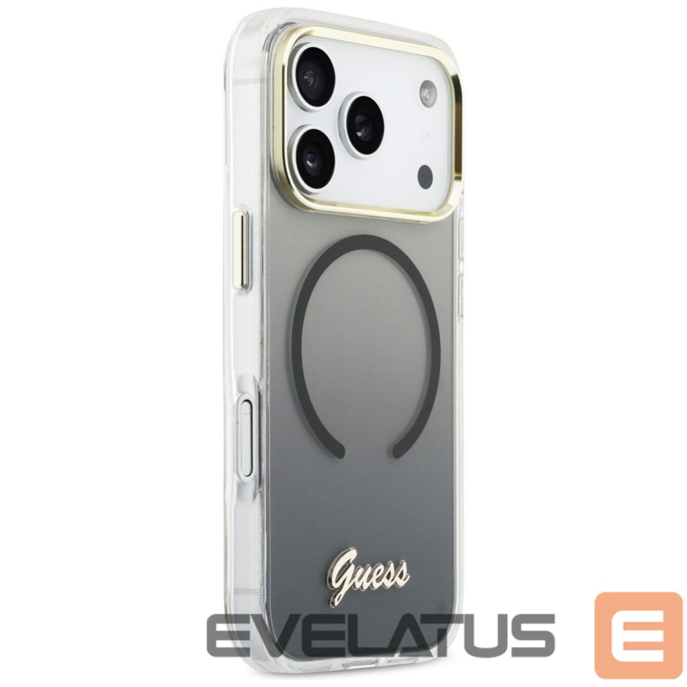 Other goods Guess Guess IML Gradient Script Metal MagSafe Case for iPhone 17 Pro Max - Black