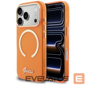 Other goods Guess  Guess IML Script Metal MagSafe Case for iPhone 17 Pro - Orange 