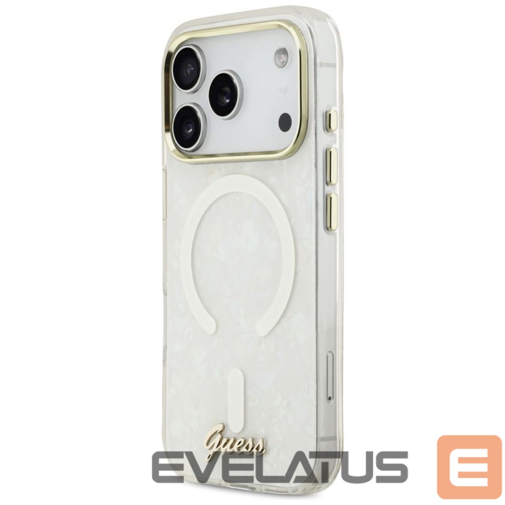 Other goods Guess Guess IML Script Metal MagSafe Case for iPhone 17 - Transparent
