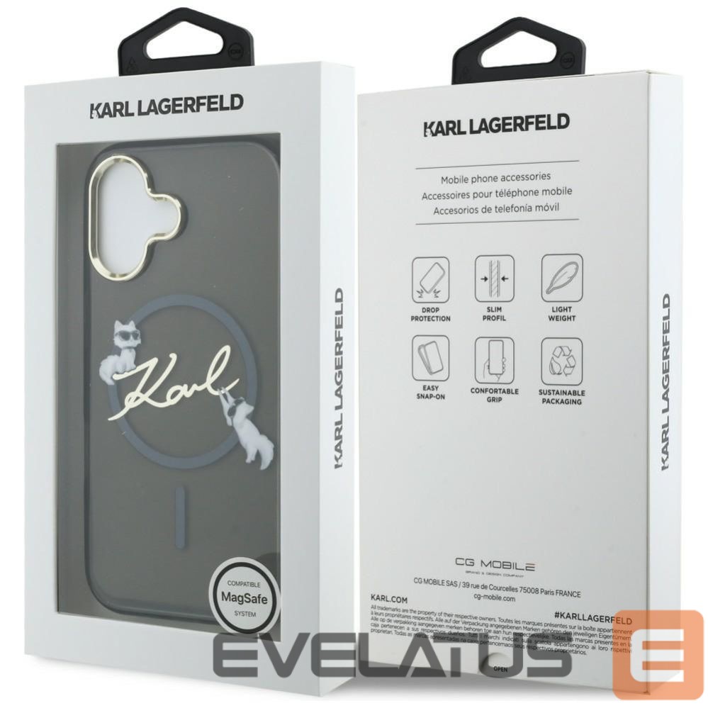 Other goods Karl Lagerfeld Karl Lagerfeld IML Choupettes Karl Script Logo MagSafe iPhone 17 Case - Black