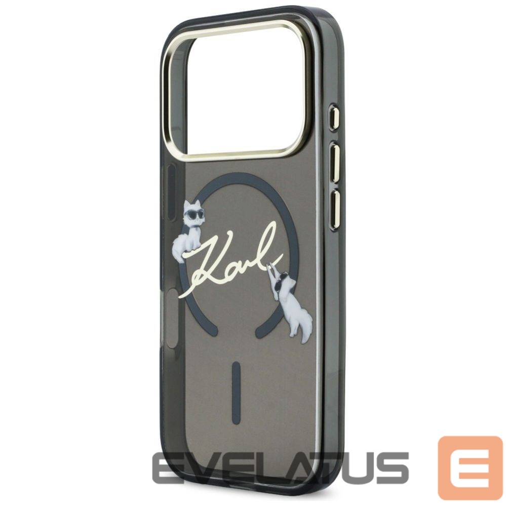 Other goods Karl Lagerfeld Karl Lagerfeld IML Choupettes Karl Script Logo MagSafe Case for iPhone 17 Pro Max - Black