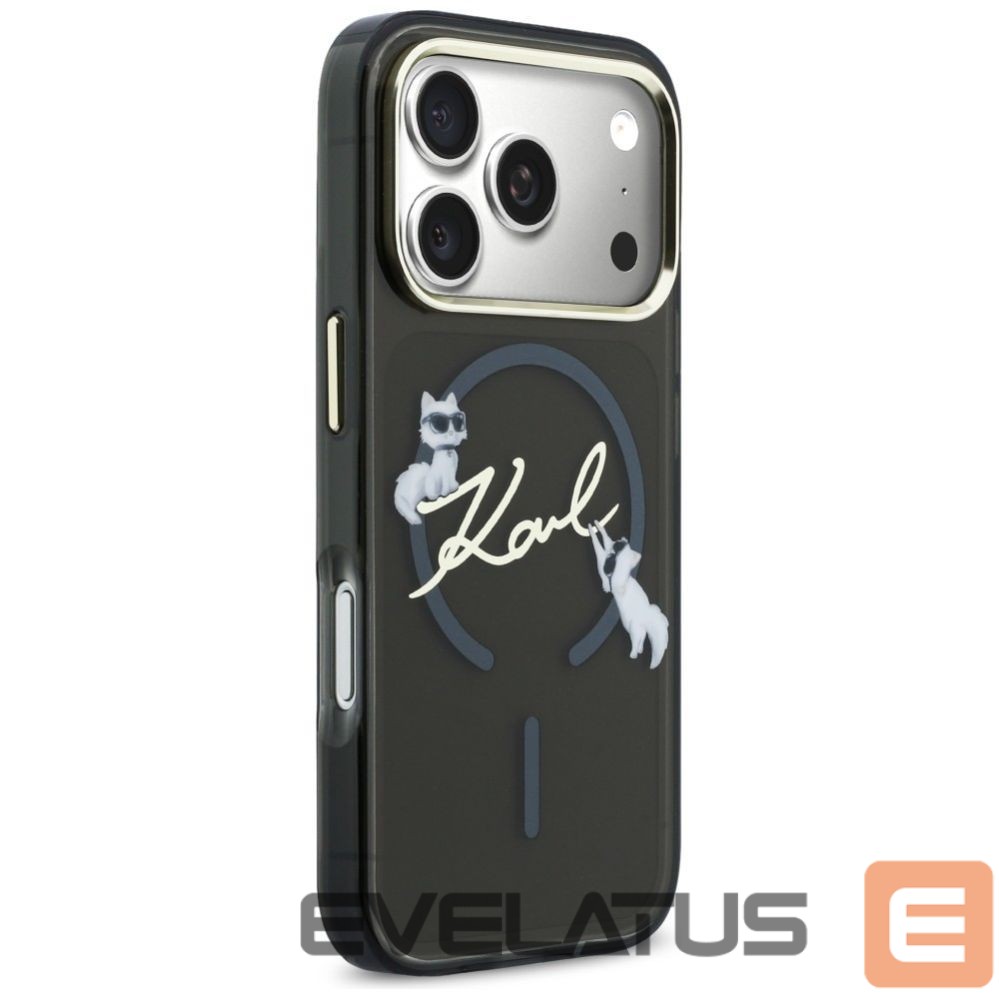 Other goods Karl Lagerfeld Karl Lagerfeld IML Choupettes Karl Script Logo MagSafe Case for iPhone 17 Pro Max - Black