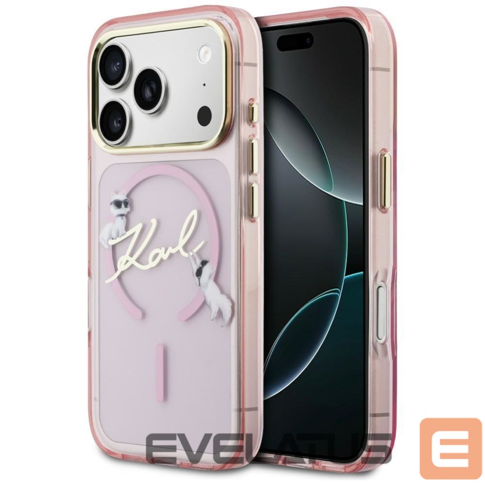 Other goods Karl Lagerfeld Karl Lagerfeld IML Choupettes Karl Script Logo MagSafe Case for iPhone 17 Pro Max - Pink
