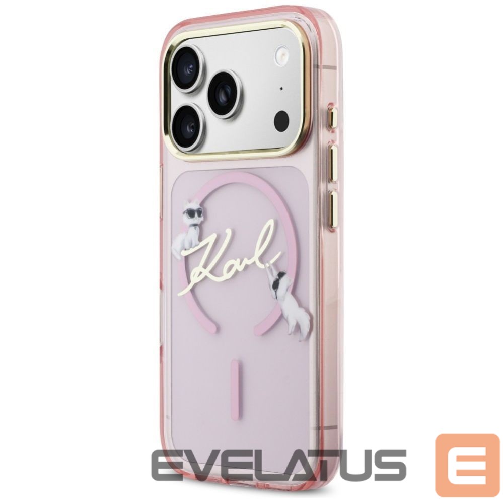 Other goods Karl Lagerfeld Karl Lagerfeld IML Choupettes Karl Script Logo MagSafe Case for iPhone 17 Pro Max - Pink
