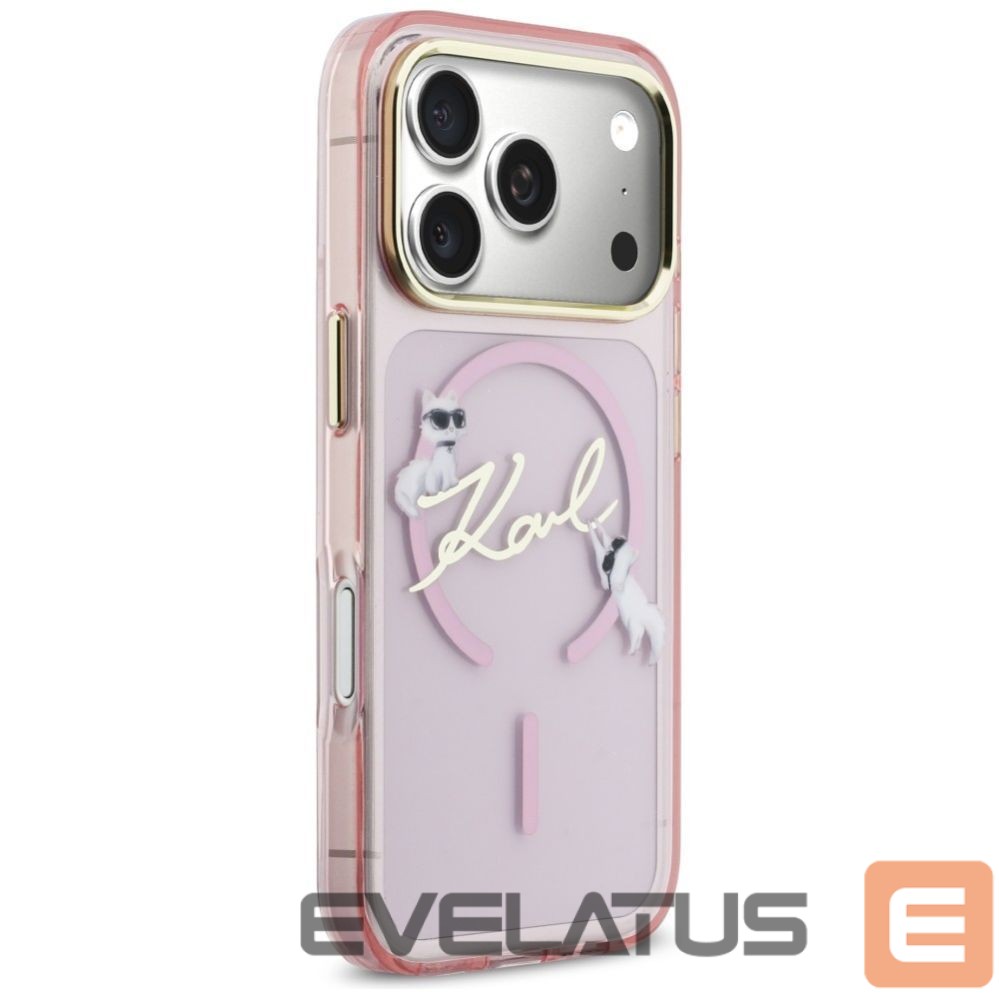 Other goods Karl Lagerfeld Karl Lagerfeld IML Choupettes Karl Script Logo MagSafe Case for iPhone 17 Pro Max - Pink