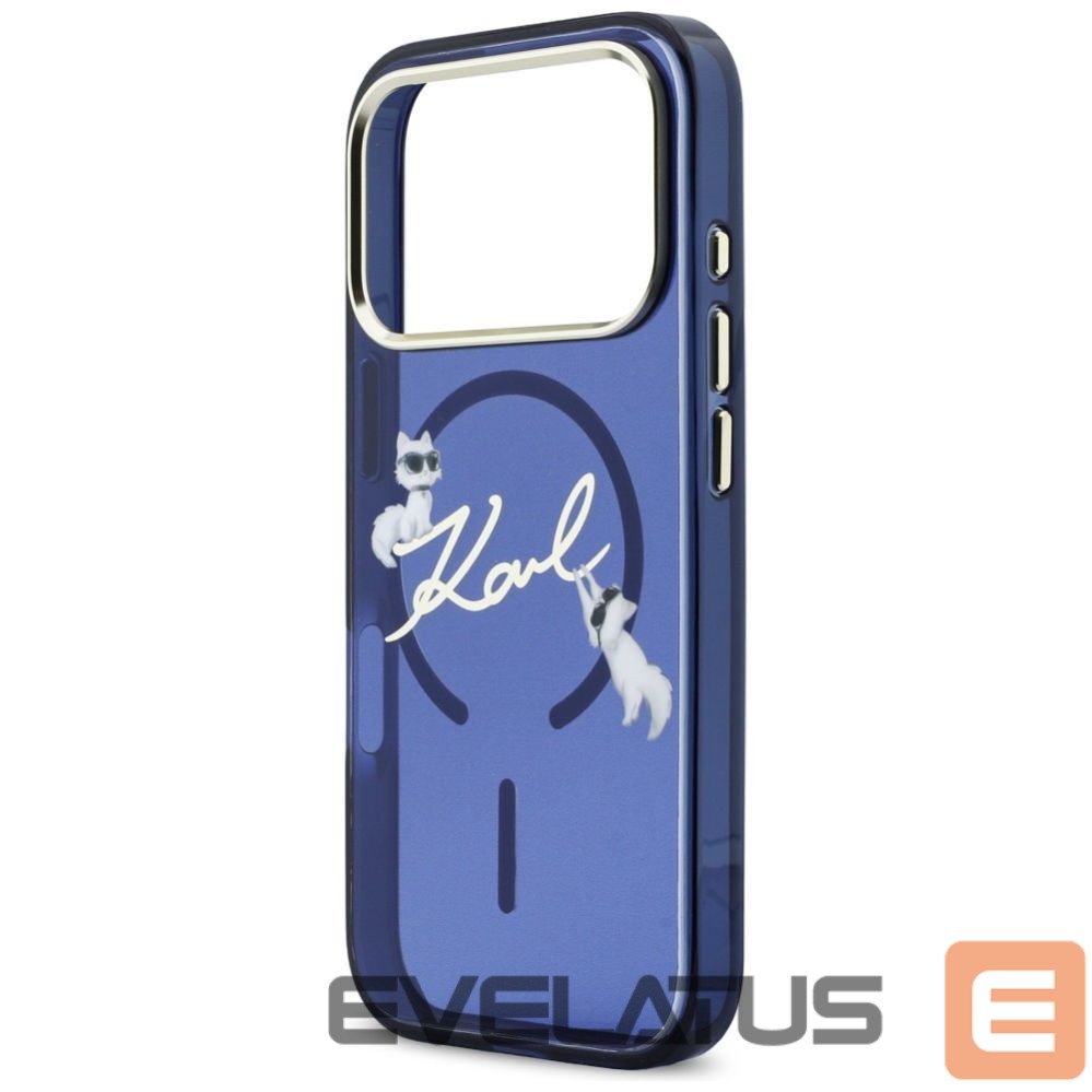 Other goods Karl Lagerfeld Karl Lagerfeld IML Choupettes Karl Script Logo MagSafe Case for iPhone 17 Pro - Blue
