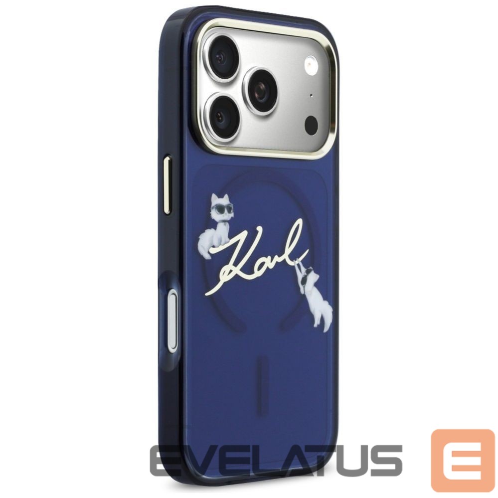 Other goods Karl Lagerfeld Karl Lagerfeld IML Choupettes Karl Script Logo MagSafe Case for iPhone 17 Pro - Blue