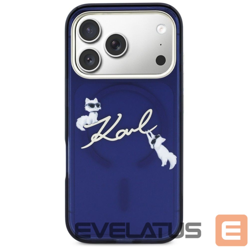 Other goods Karl Lagerfeld Karl Lagerfeld IML Choupettes Karl Script Logo MagSafe Case for iPhone 17 Pro - Blue