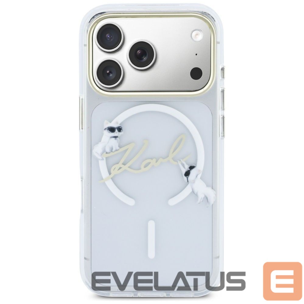 Other goods Karl Lagerfeld Karl Lagerfeld IML Choupettes Karl Script Logo MagSafe Case for iPhone 17 Pro - Clear