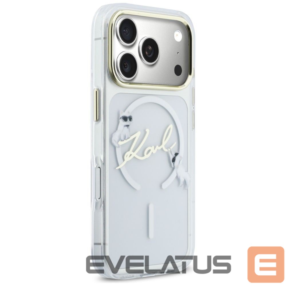 Other goods Karl Lagerfeld Karl Lagerfeld IML Choupettes Karl Script Logo MagSafe Case for iPhone 17 Pro - Clear