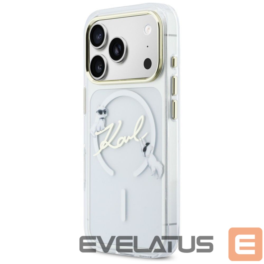 Other goods Karl Lagerfeld Karl Lagerfeld IML Choupettes Karl Script Logo MagSafe Case for iPhone 17 Pro - Clear