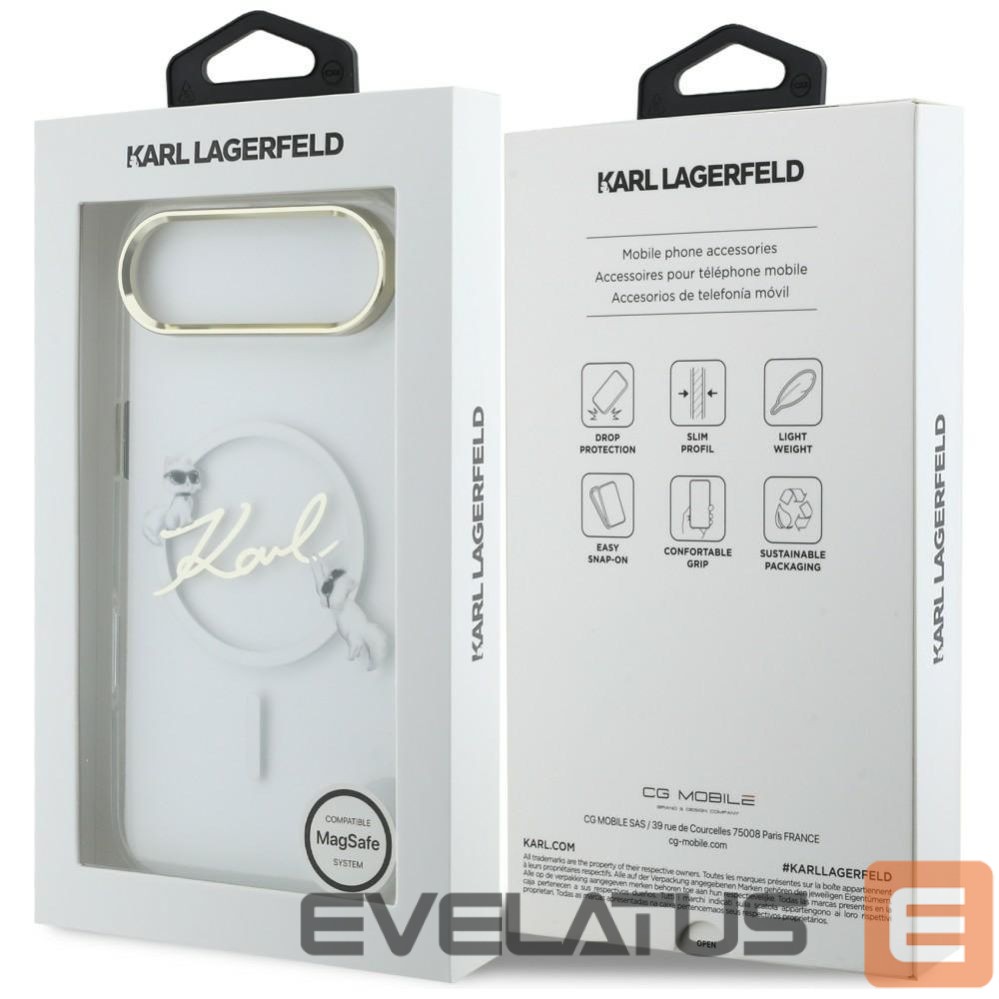 Other goods Karl Lagerfeld Karl Lagerfeld IML Choupettes Karl Script Logo MagSafe iPhone Air Case - Clear