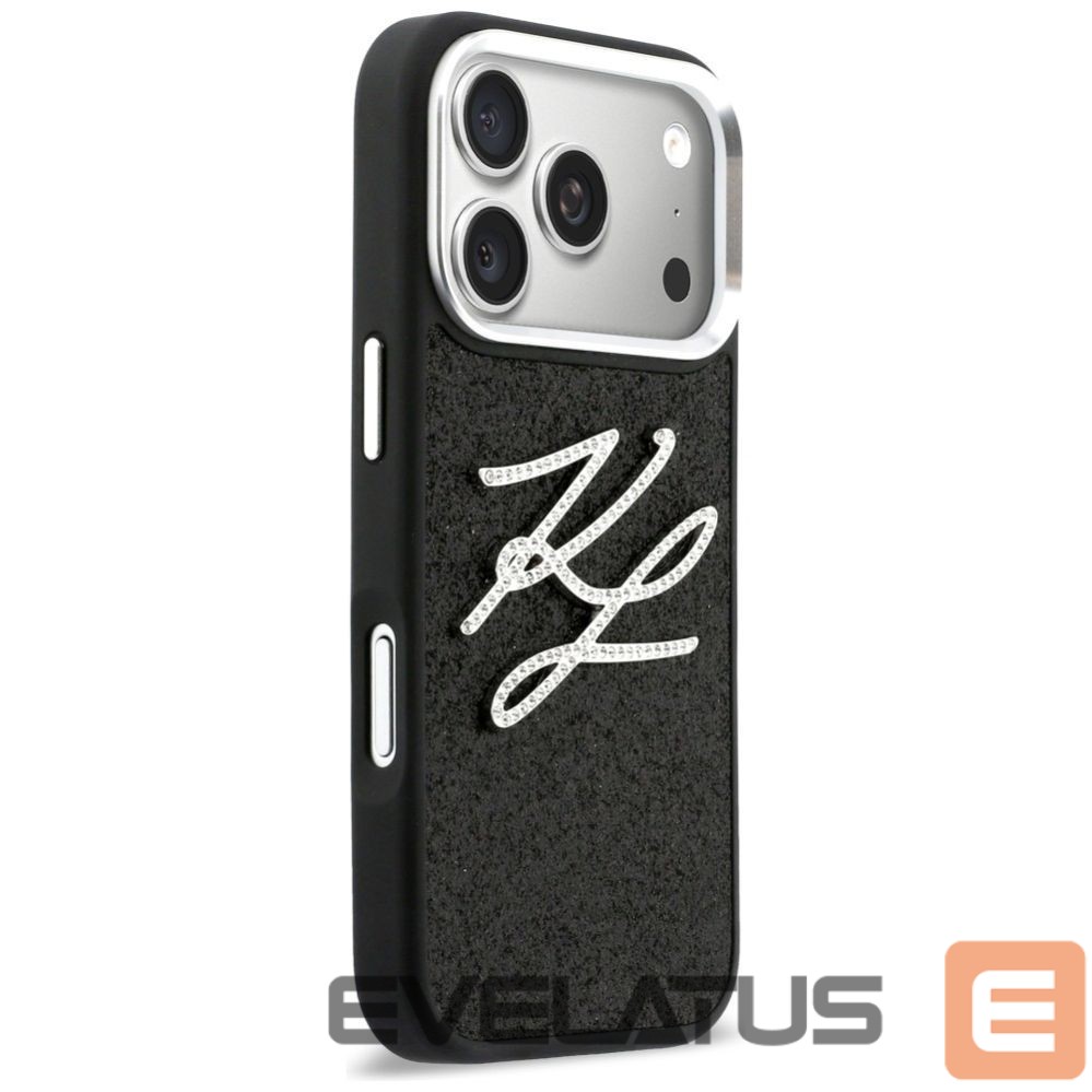 Other goods Karl Lagerfeld Karl Lagerfeld IML Glitter KL Diamond Logo Case for iPhone 17 Pro - Black