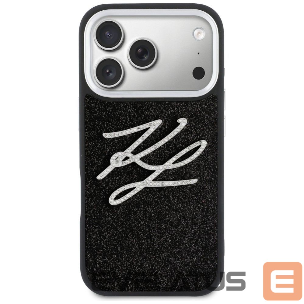 Other goods Karl Lagerfeld Karl Lagerfeld IML Glitter KL Diamond Logo Case for iPhone 17 Pro - Black