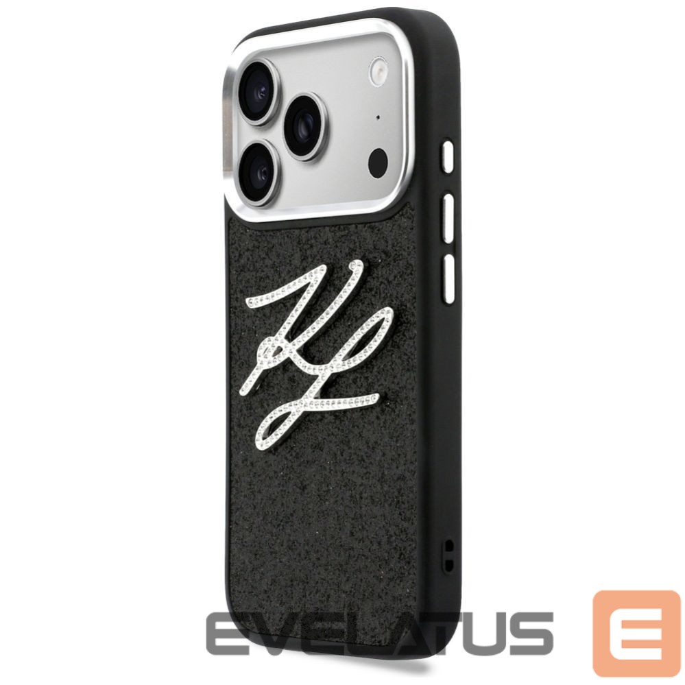 Other goods Karl Lagerfeld Karl Lagerfeld IML Glitter KL Diamond Logo Case for iPhone 17 Pro - Black