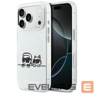Other goods Karl Lagerfeld  Karl Lagerfeld IML Karl & Choupette Peekaboo Logo MagSafe Case for iPhone 17 Pro - White 