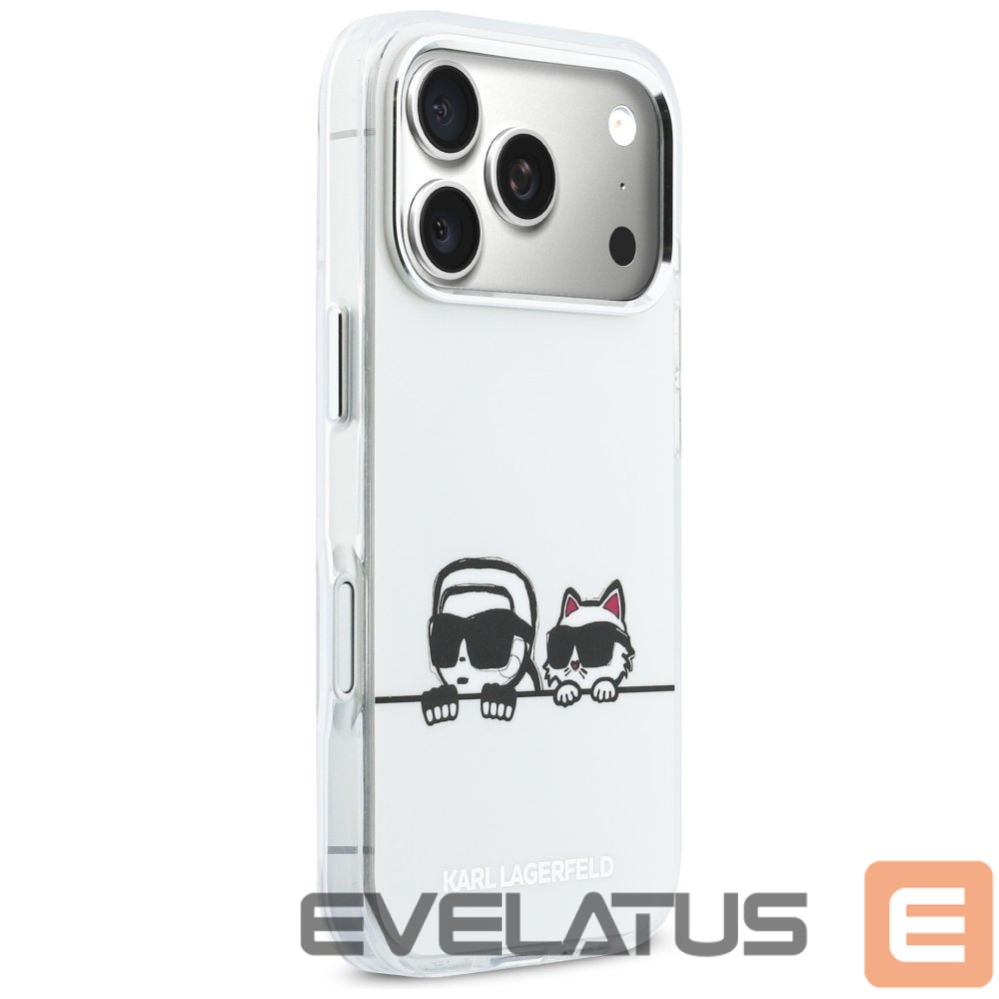 Other goods Karl Lagerfeld Karl Lagerfeld IML Karl & Choupette Peekaboo Logo MagSafe Case for iPhone 17 Pro - White