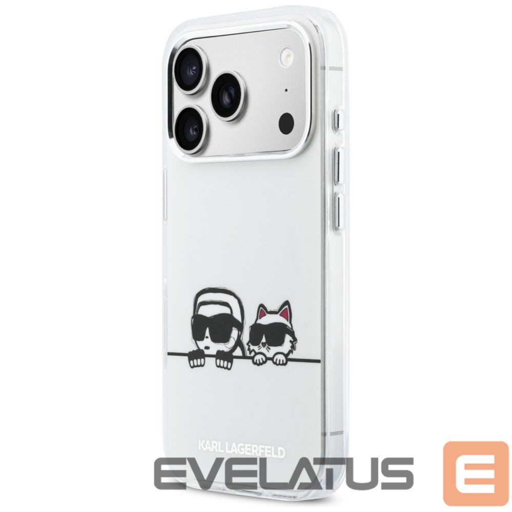 Other goods Karl Lagerfeld Karl Lagerfeld IML Karl & Choupette Peekaboo Logo MagSafe Case for iPhone 17 Pro - White
