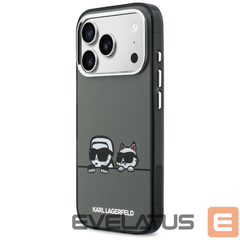 Other goods Karl Lagerfeld Karl Lagerfeld IML Karl & Choupette Peekaboo Logo MagSafe Case for iPhone 17 Pro Max - Black