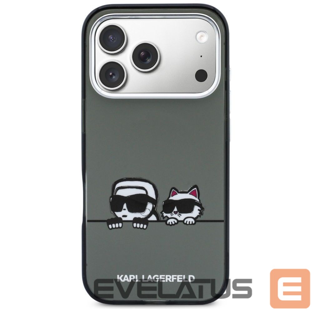 Other goods Karl Lagerfeld Karl Lagerfeld IML Karl & Choupette Peekaboo Logo MagSafe Case for iPhone 17 Pro Max - Black