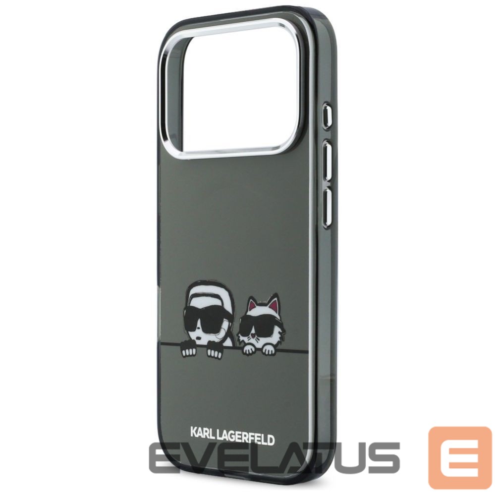 Other goods Karl Lagerfeld Karl Lagerfeld IML Karl & Choupette Peekaboo Logo MagSafe Case for iPhone 17 Pro Max - Black