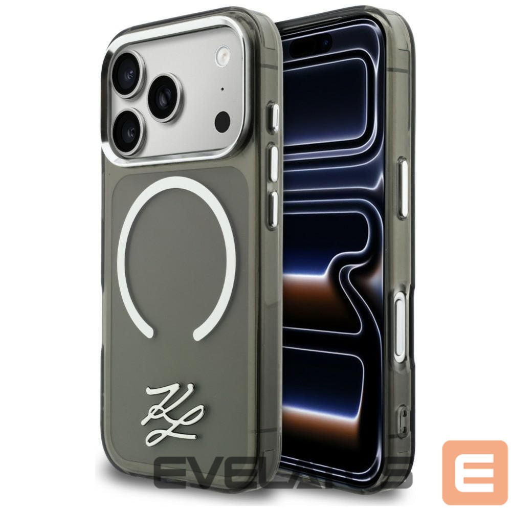 Other goods Karl Lagerfeld Karl Lagerfeld IML KL Script Logo MagSafe Case for iPhone 17 Pro - Black