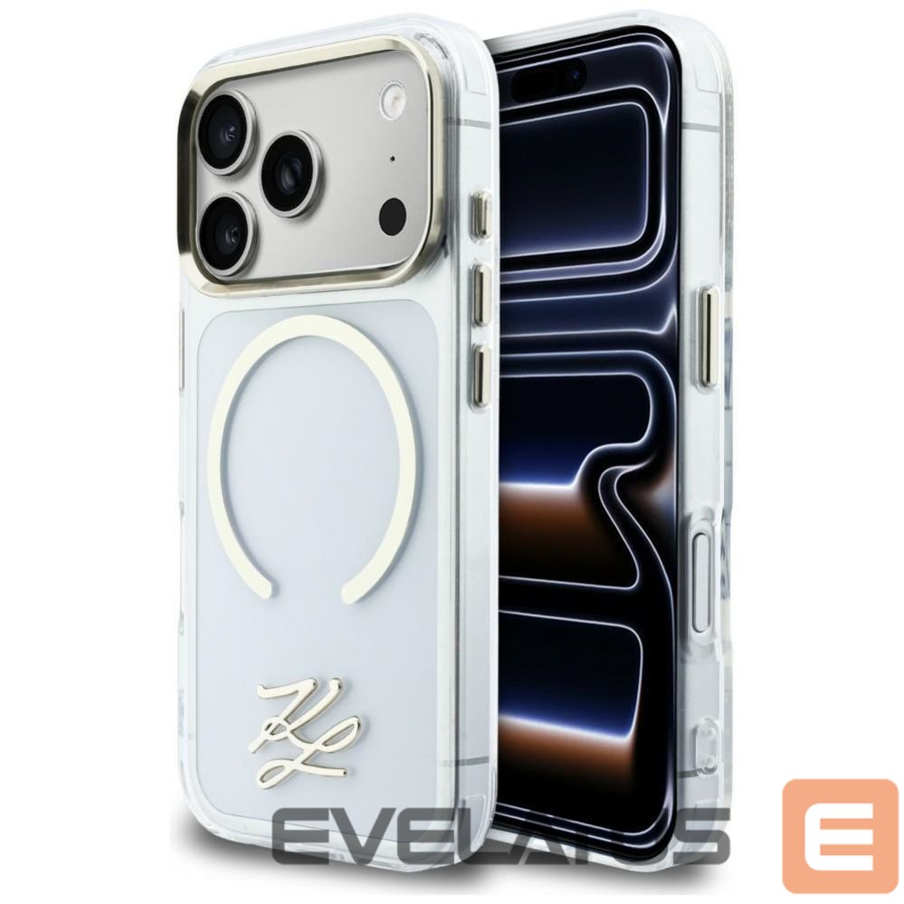 Other goods Karl Lagerfeld Karl Lagerfeld IML KL Script Logo MagSafe Case for iPhone 17 Pro Max - Clear