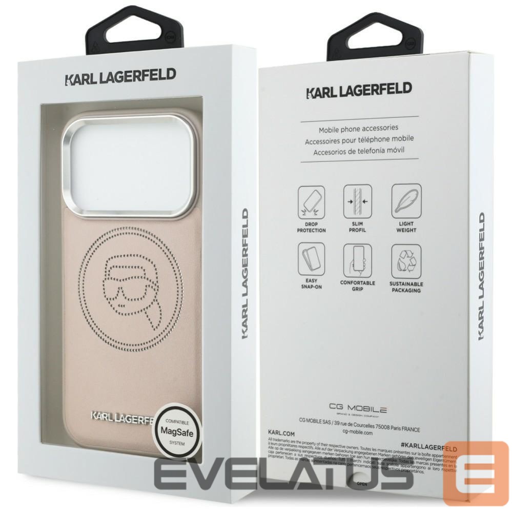 Other goods Karl Lagerfeld Karl Lagerfeld K Head Point Logo MagSafe Case for iPhone 17 Pro Max - Pink