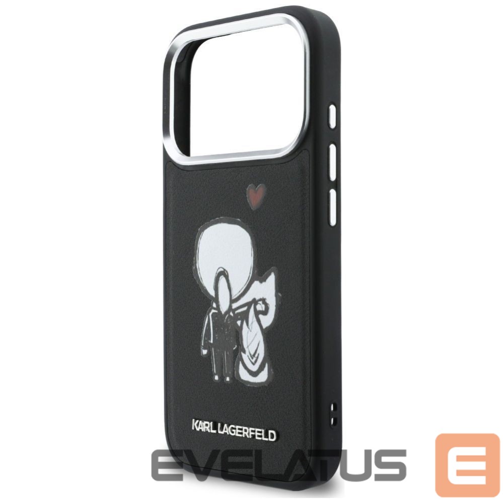 Other goods Karl Lagerfeld Karl Lagerfeld Karl & Choupette Back Logo MagSafe Case for iPhone 17 Pro - Black