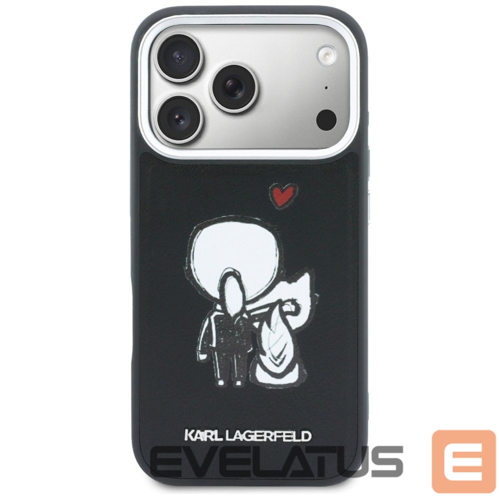Other goods Karl Lagerfeld Karl Lagerfeld Karl & Choupette Back Logo MagSafe Case for iPhone 17 Pro - Black