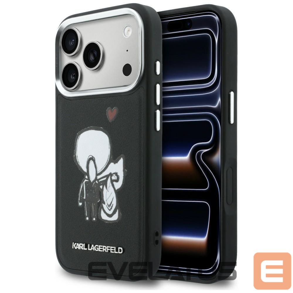 Other goods Karl Lagerfeld Karl Lagerfeld Karl & Choupette Back Logo MagSafe Case for iPhone 17 Pro Max - Black