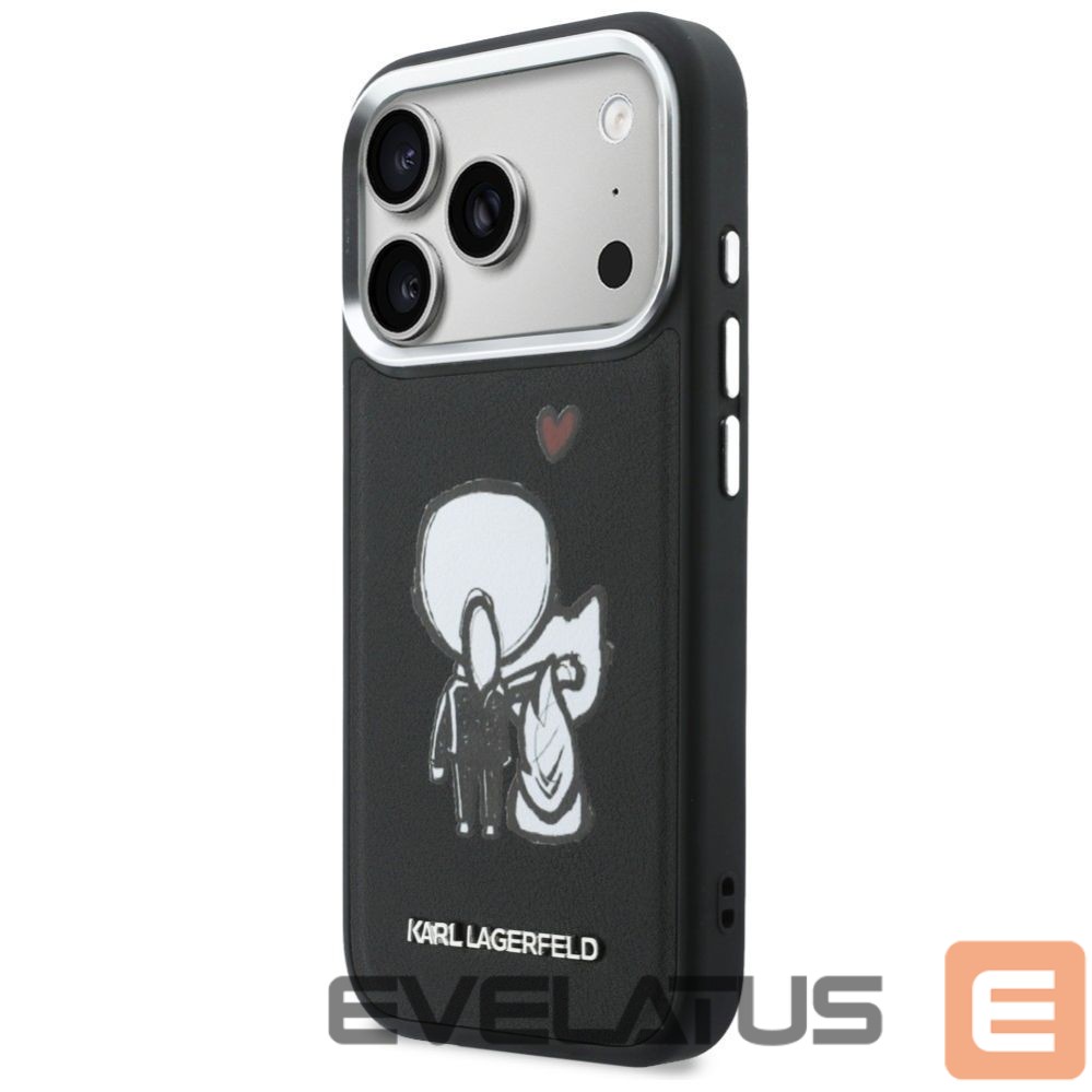 Other goods Karl Lagerfeld Karl Lagerfeld Karl & Choupette Back Logo MagSafe Case for iPhone 17 Pro Max - Black