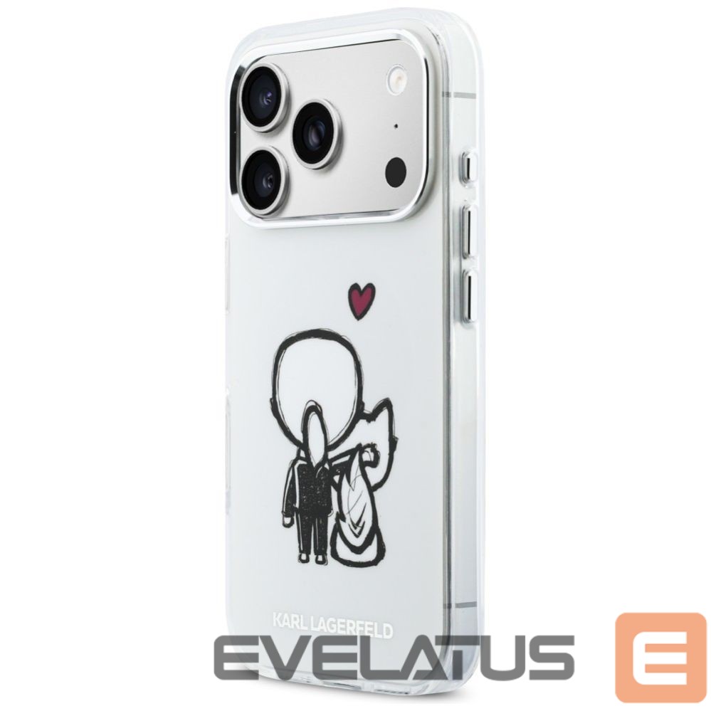 Other goods Karl Lagerfeld Karl Lagerfeld Karl & Choupette Back MagSafe Case for iPhone 17 Pro Max - Clear