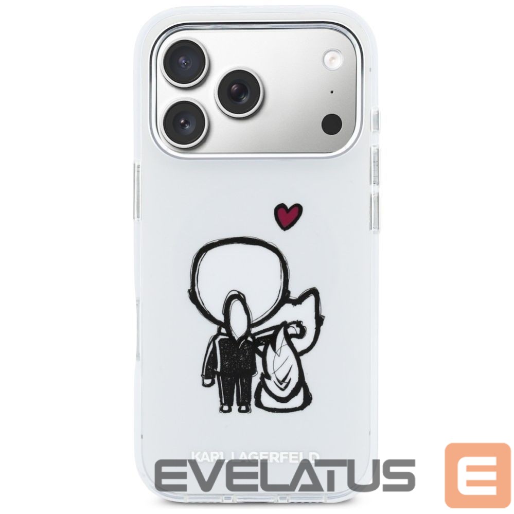 Other goods Karl Lagerfeld Karl Lagerfeld Karl & Choupette Back MagSafe Case for iPhone 17 Pro Max - Clear